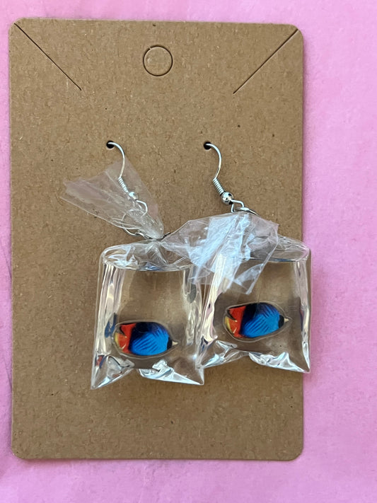 Blue & Red Fish In Bags