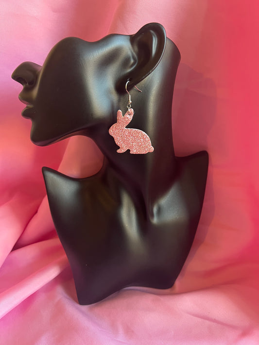 Pink Glitter Rabbits