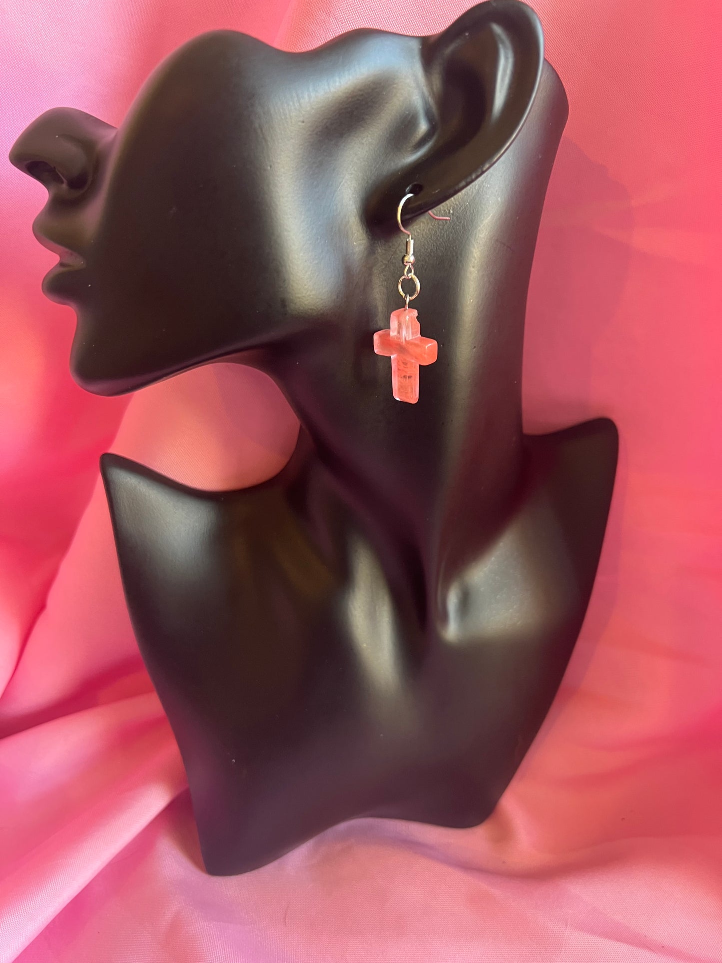 Pink Gemstone Crosses