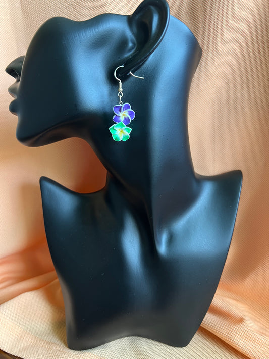 Green & Purple Flowers