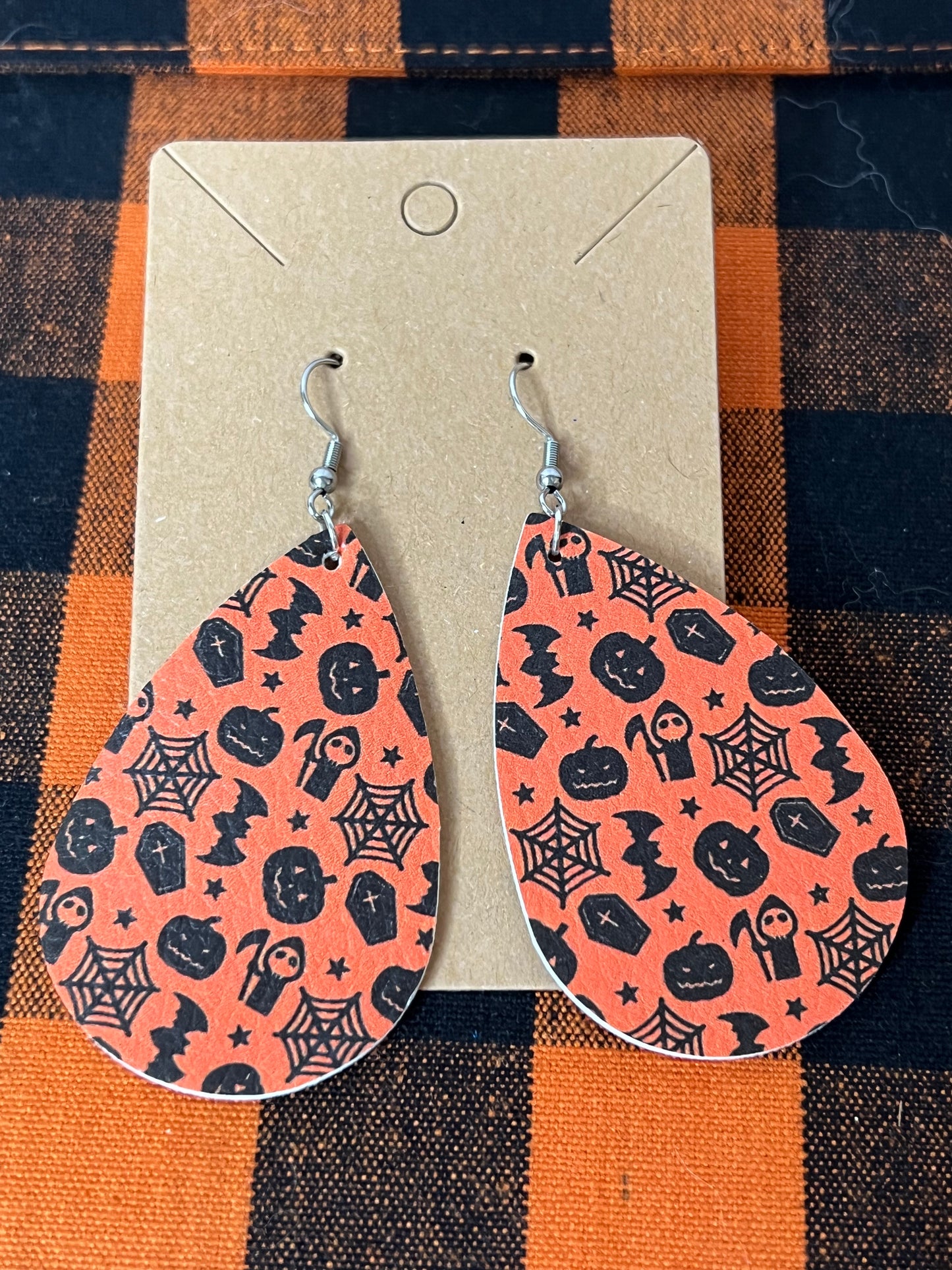 Orange Halloween Pendants