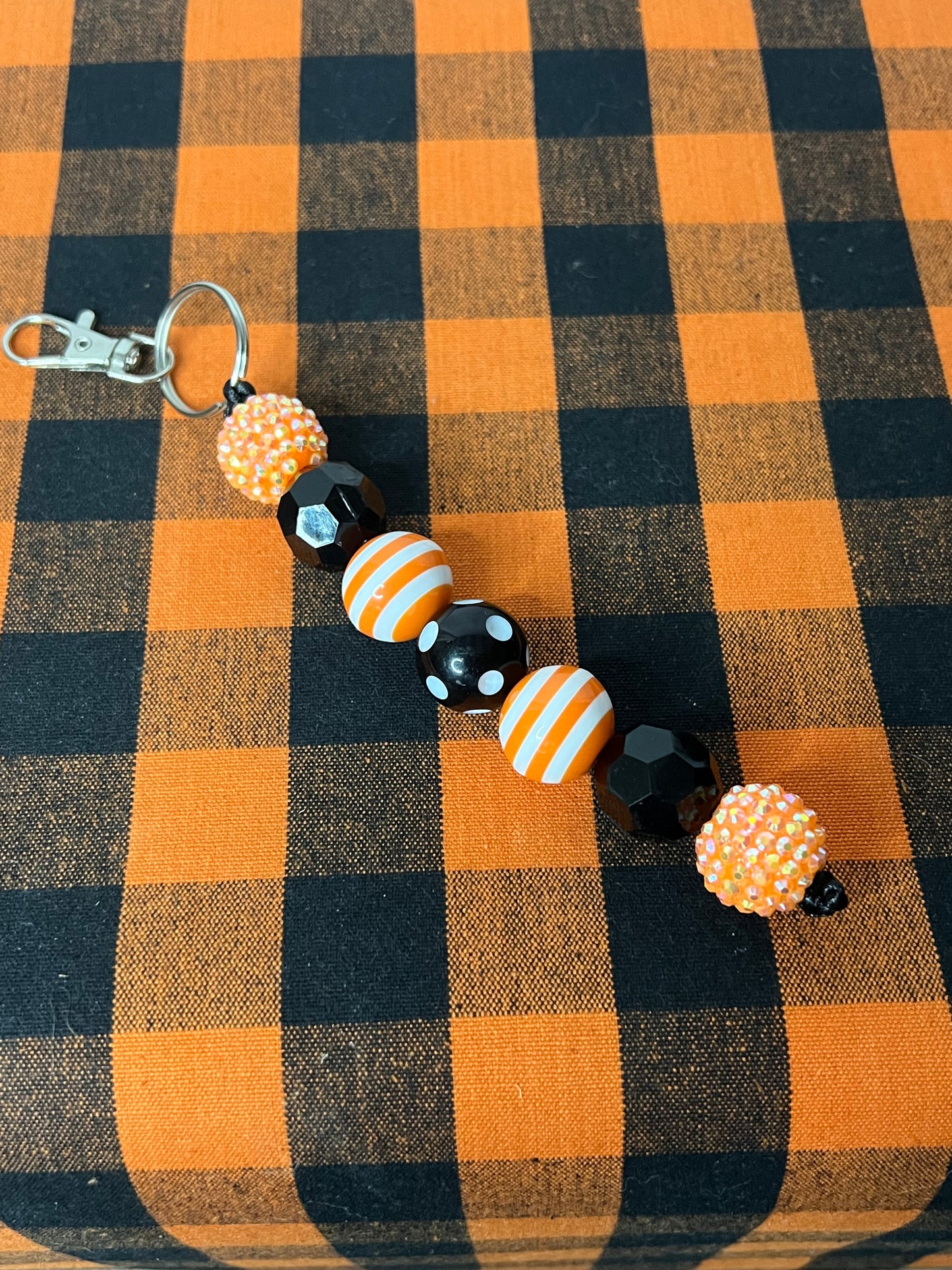 Bougie Stripes & Dots Keychain