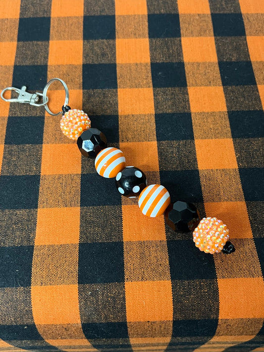 Bougie Stripes & Dots Keychain