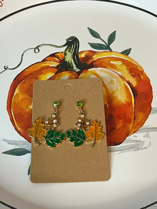 Jeweled Fall Leaves