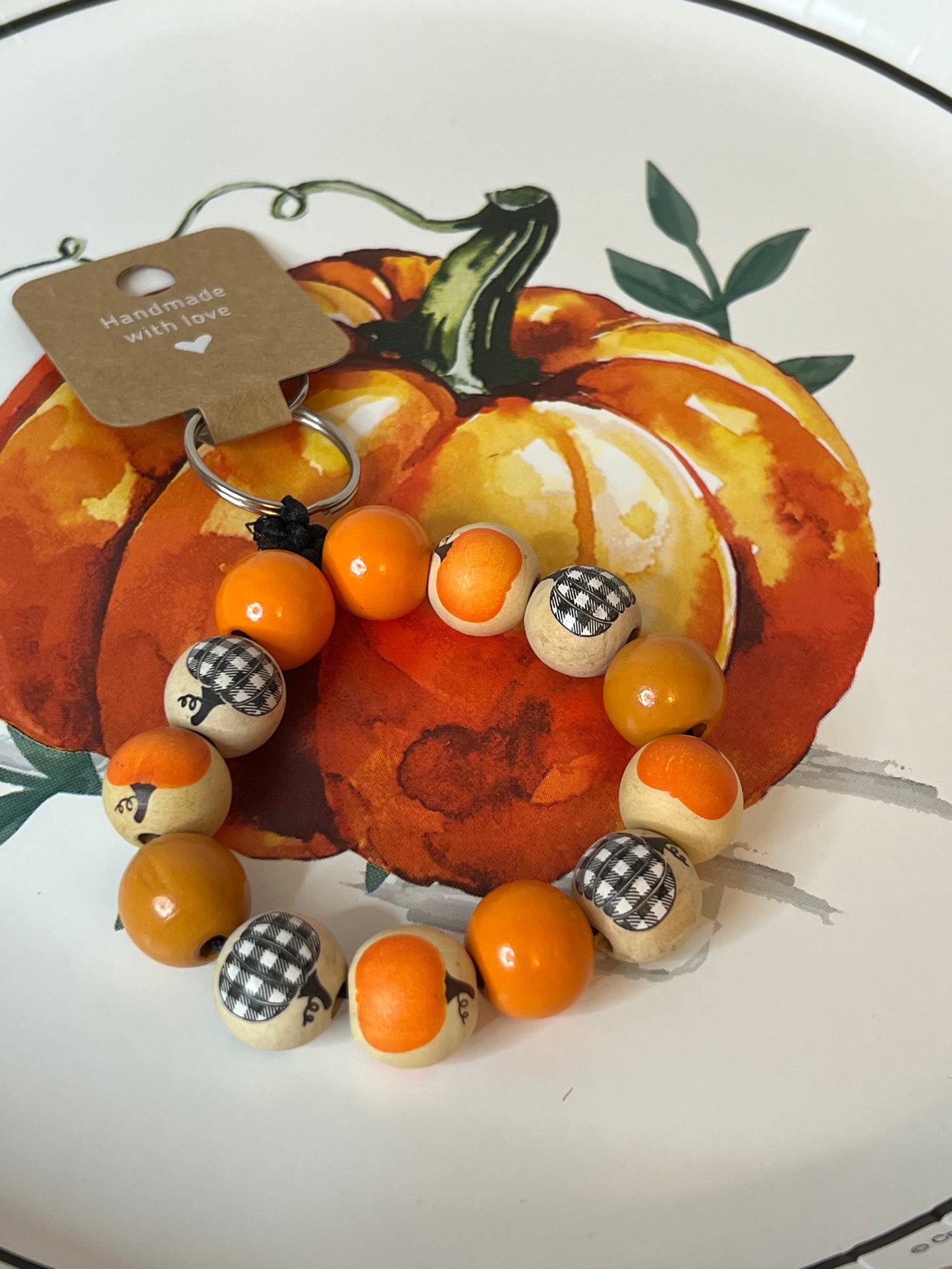 Fall Pumpkin Key Chains