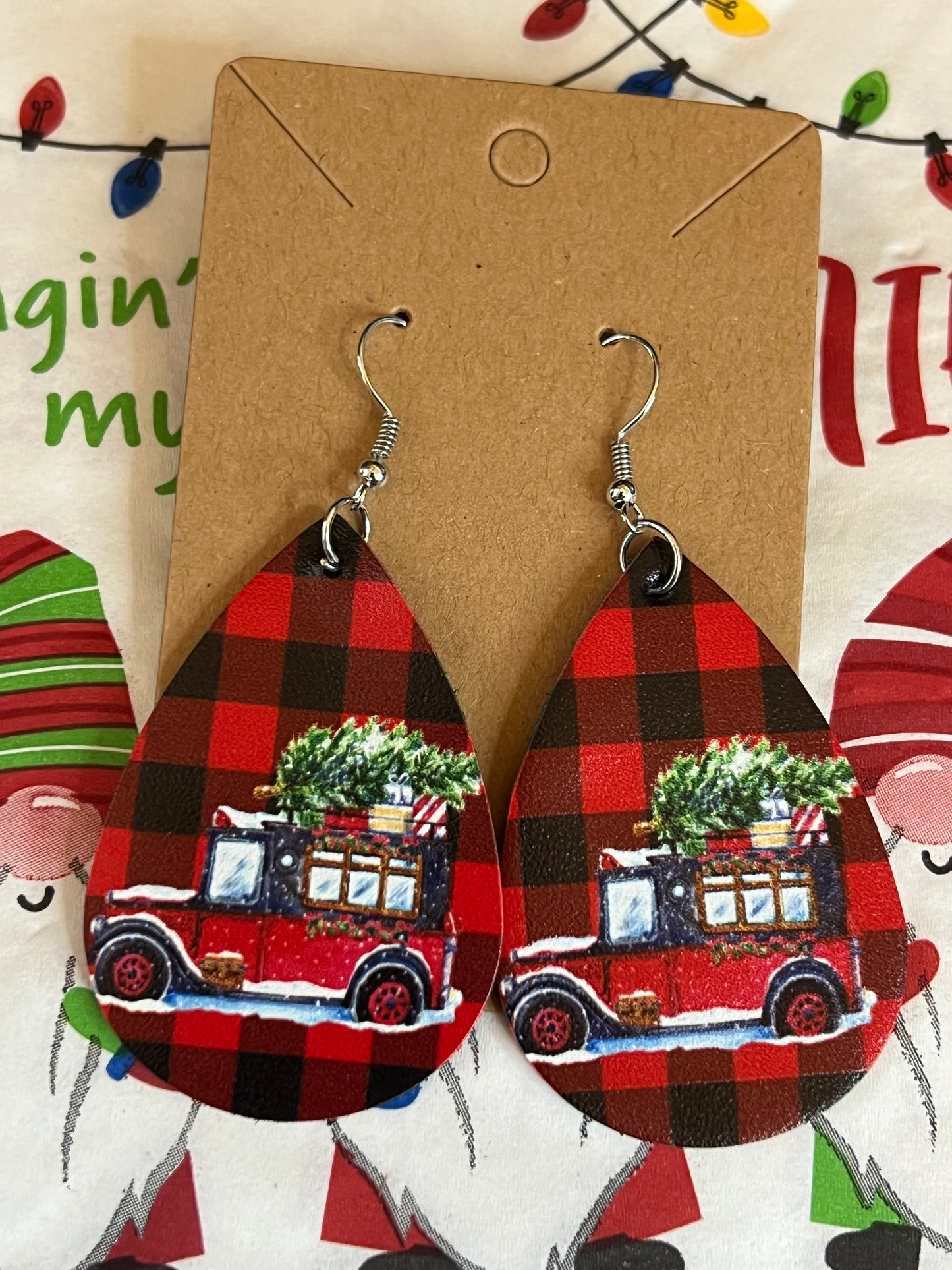 Buffalo Plaid Red Bus