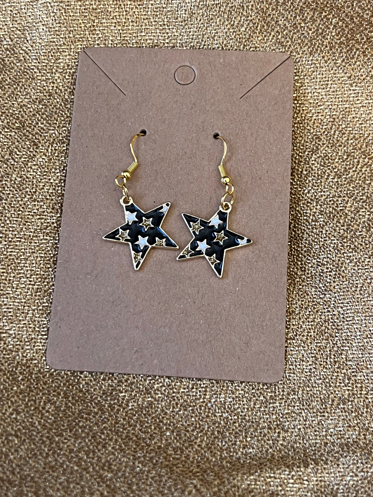 Black, Gold & White Stars