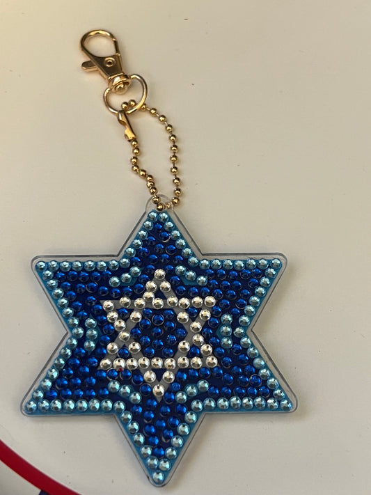 Star of David Keychain/Ornament