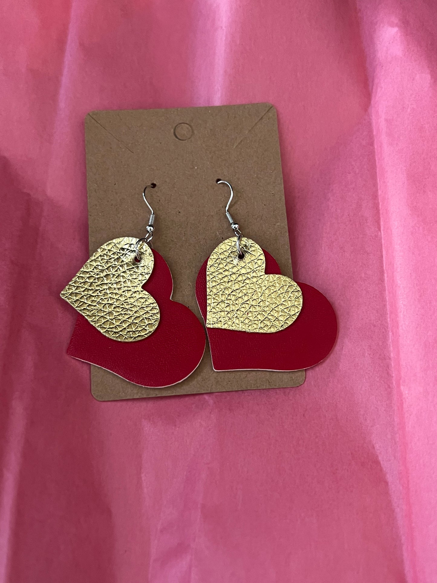 Red & Gold Hearts