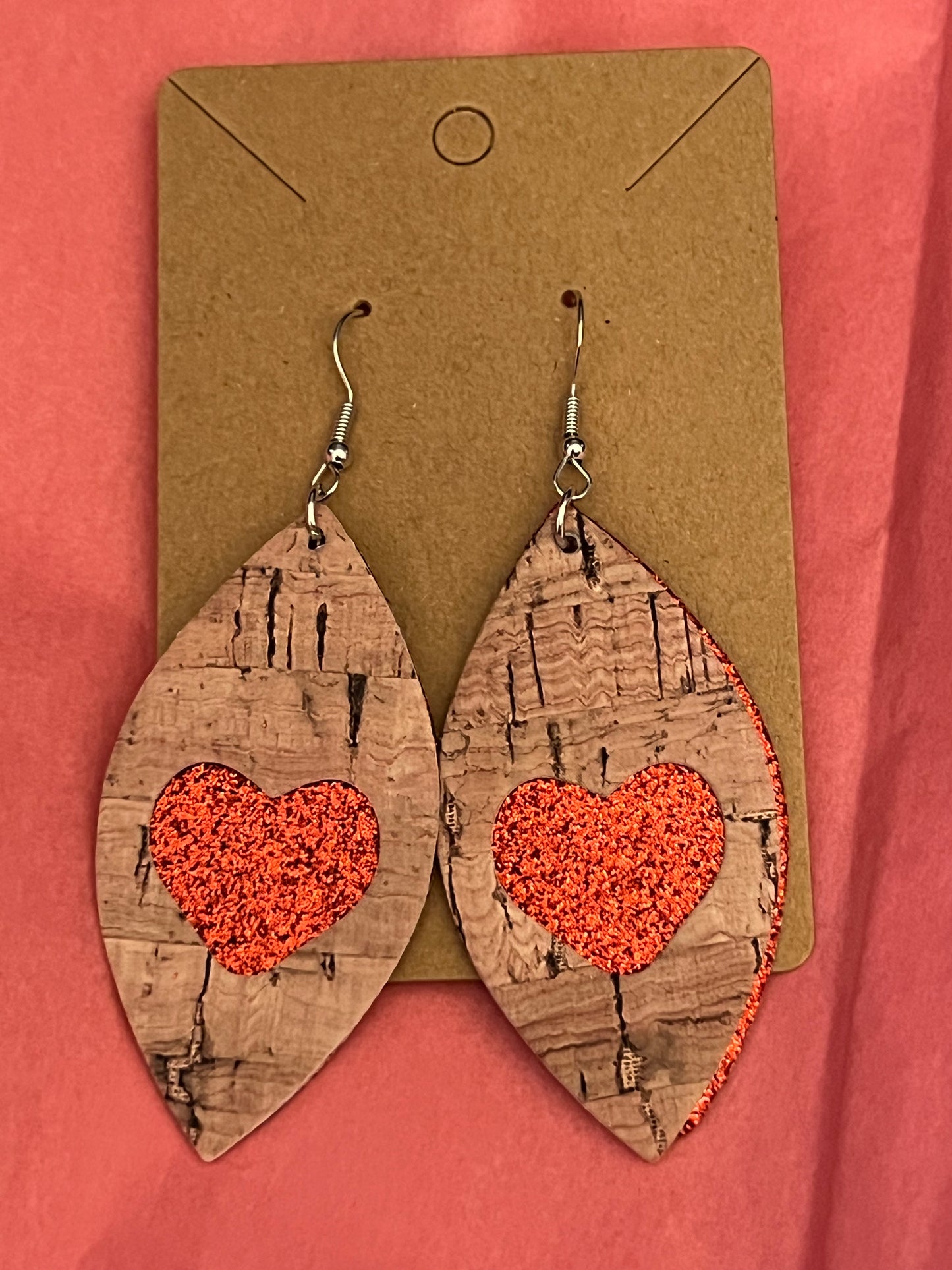 Wooden Looking Hearts