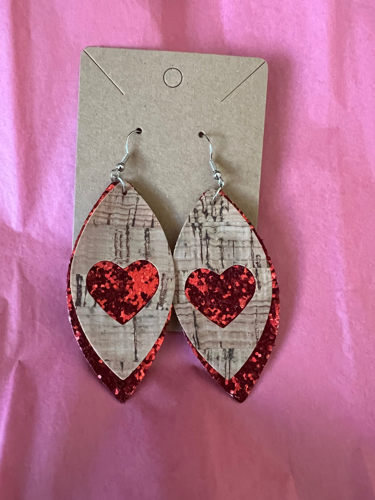 Red Glitter Hearts