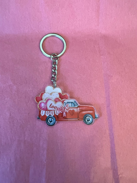 Love Truck Keychain