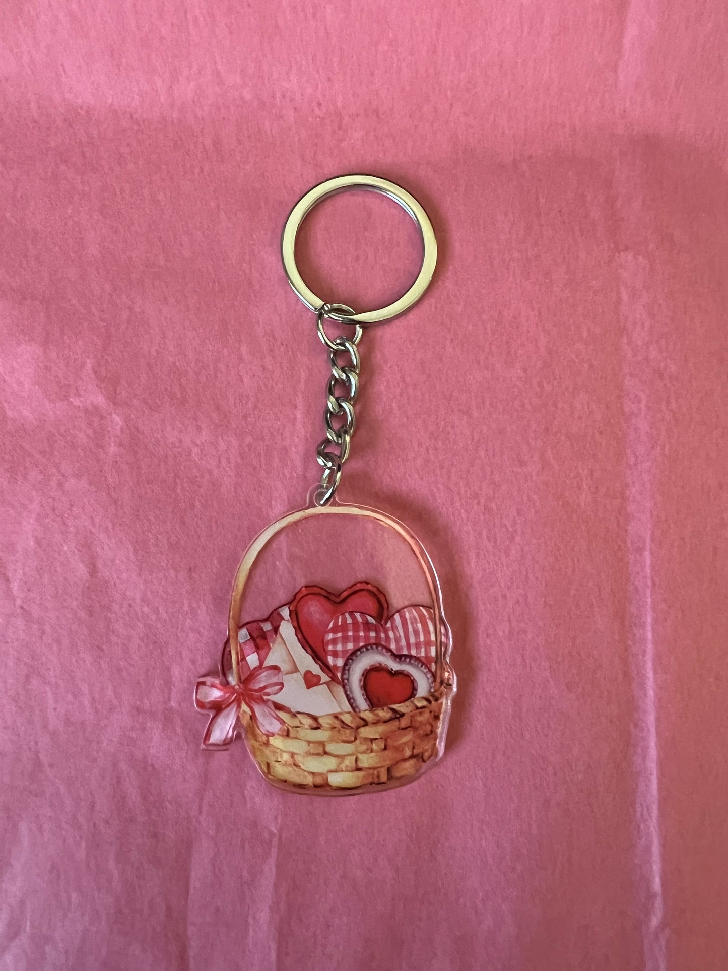 Basket of Love Keychain