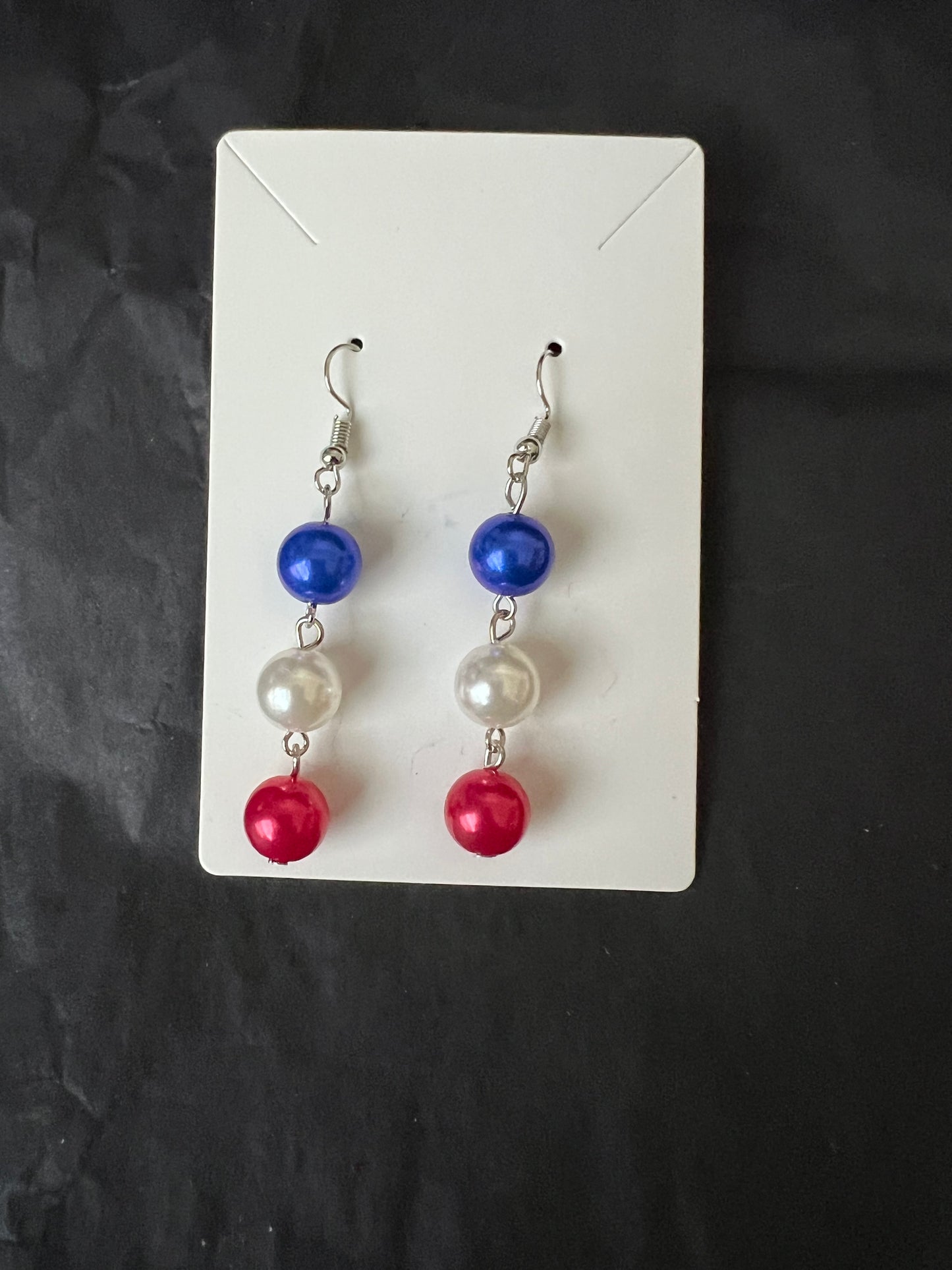 Red, White & Blue Beads