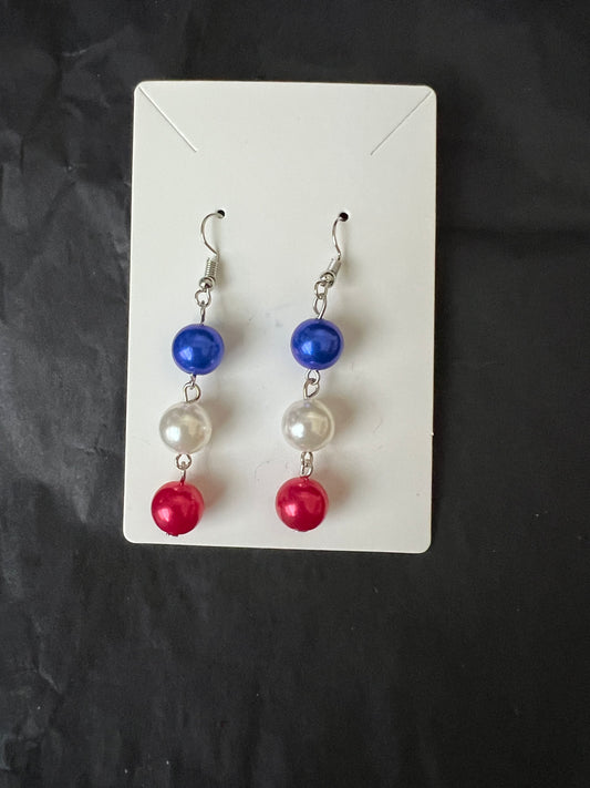 Red, White & Blue Beads