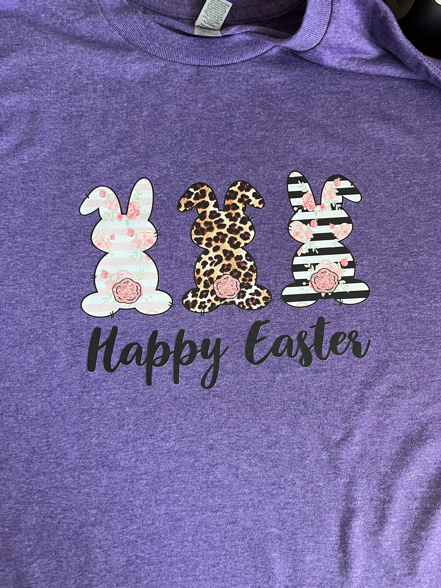 Happy Easter - Short Sleeve Purple