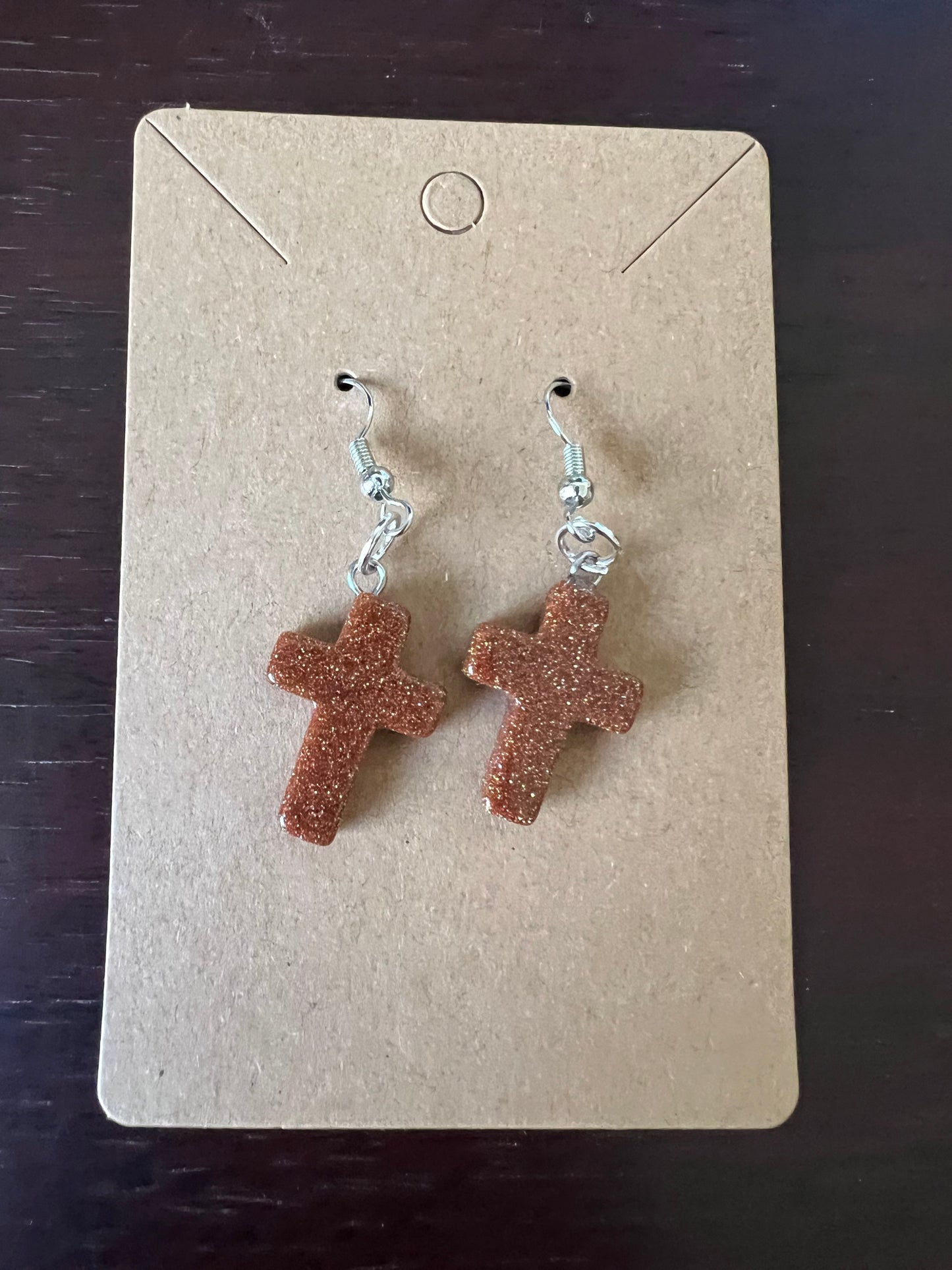 Sparkle Brown Gemstone Crosses