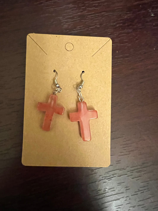 Pink Gemstone Crosses