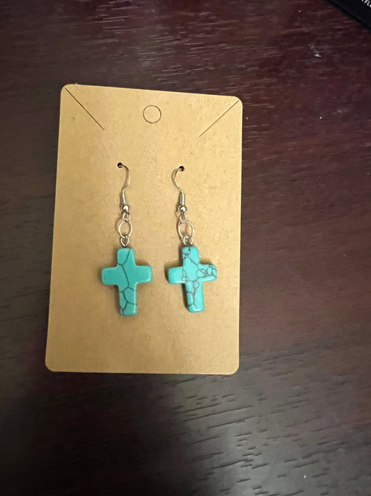 Turquoise Gemstone Crosses