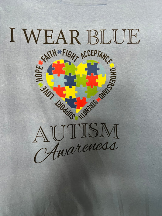 I Wear Blue - Autism Awareness