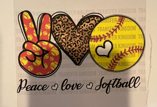 Peace Love Softball Shirt
