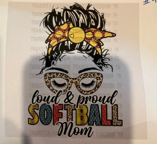 Loud & Proud Softball Mom Shirt